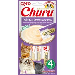 Inaba Cat Churu püré macskáknak (Csirke-rák) (7 csomag | 7 x [4 x 14 g]) 28db