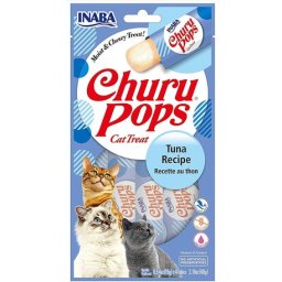 Inaba Cat Churu Pops jutalomfalat rúd macskáknak (tonhal) (7 csomag | 7 x [4 x 15 g])