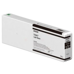 Epson C13T55K700 - eredeti patron, light black (világos fekete)