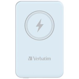 VERBATIM Powerbank Charge 'n' Go, mágneses, 5000 mAh, USB-C, kék