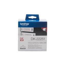 DK-22251 folytonos szalagcímke 62mm x 15, 24m öntapadós White (DK22251)