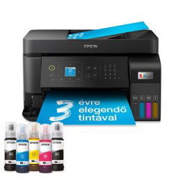 Epson EcoTank L5590 színes nyomtató MFP, WiFi/LAN 6600/5900 oldal tinta a dobozban