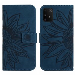 ART SUN FLOWER Pénztárca tok pánttal Samsung Galaxy S10 Lite kék