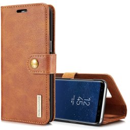 DG.MING Pénztárcahuzat 2in1 Samsung Galaxy S8 Plus barna