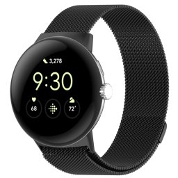 MILANESE Fémszíj Google Pixel-hez Watch3 41mm fekete