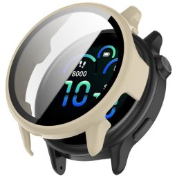 PC FULL COVER Üveg műanyag borítás a Garmin Vivoactive 6 IVORY készülékhez WHITE