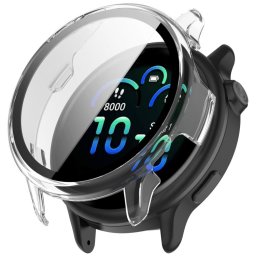 PC FULL COVER Üveggel ellátott műanyag borítás a Garmin Vivoactive 6 átlátszó készülékhez