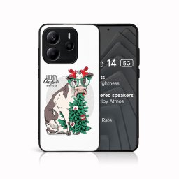 MY ART Karácsonyi dizájnnal ellátott hátlap Xiaomi Redmi Note 14 5G MERRY CHRISTMAS (074)