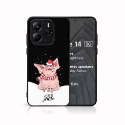 MY ART Karácsonyi dizájnnal ellátott tok Xiaomi Redmi Note 14 5G LET IT SNOW (075)