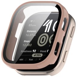 PC FULL COVER Üveg műanyag fedél a Amazfit Bip 6-hoz, rózsaszín