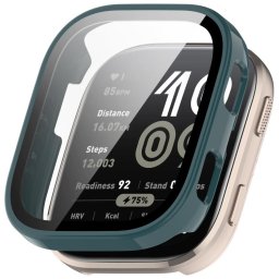 PC FULL COVER Műanyag fedél üveggel a Amazfit Bip 6 sötétzöldhez