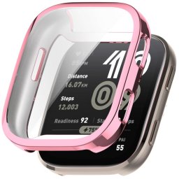 TPU FULL COVER Borítás a Amazfit Bip 6-hoz metál rózsaszín