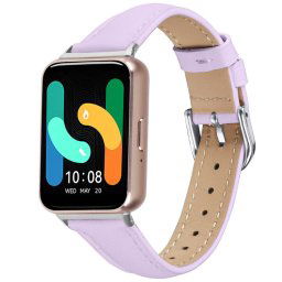LEATHER bőrszíj Samsung Galaxy Fit3-hoz, lila