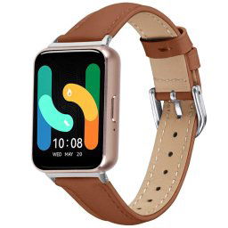 LEATHER bőrszíj Samsung Galaxy Fit3-hoz, barna