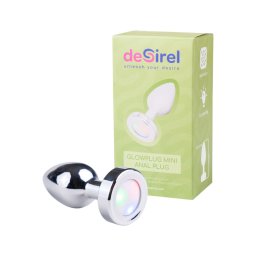Desirel GlowPlug - világító anál plug - kicsi (ezüst)