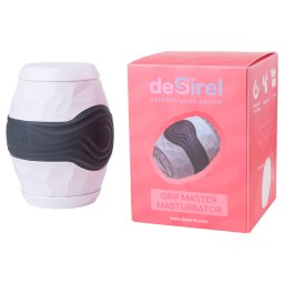 Desirel Grip Master - szorító maszturbátor férfiaknak (szürke)