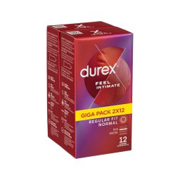 Durex Feel Intimate - vékonyfalú óvszer csomag (2 × 12 db)