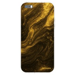 Átlátszó szilikon tok az alábbi mobiltelefonokra Apple iPhone 5/5S/SE - Black