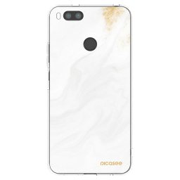 Átlátszó szilikon tok az alábbi mobiltelefonokra Xiaomi Mi A1 Global - White