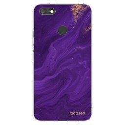Átlátszó szilikon tok az alábbi mobiltelefonokra Huawei P9 Lite Mini - Purple