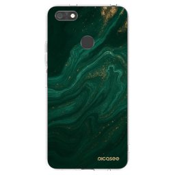 Átlátszó szilikon tok az alábbi mobiltelefonokra Huawei P9 Lite Mini - Green