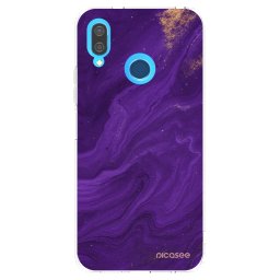 Átlátszó szilikon tok az alábbi mobiltelefonokra Huawei P20 Lite - Purple