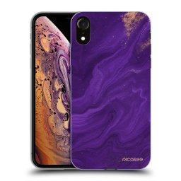 Fekete szilikon tok az alábbi mobiltelefonokra Apple iPhone XR - Purple