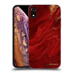Átlátszó szilikon tok az alábbi mobiltelefonokra Apple iPhone XR - Red