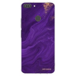 Átlátszó szilikon tok az alábbi mobiltelefonokra Huawei P Smart - Purple
