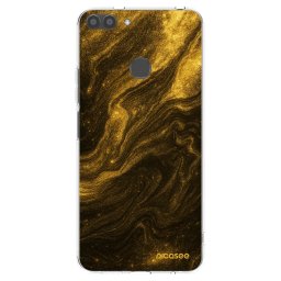 Átlátszó szilikon tok az alábbi mobiltelefonokra Huawei P Smart - Black