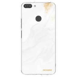 Átlátszó szilikon tok az alábbi mobiltelefonokra Huawei P Smart - White
