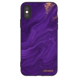Fekete szilikon tok az alábbi mobiltelefonokra Apple iPhone X/XS - Purple