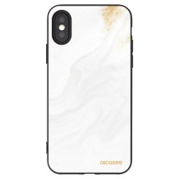 Fekete szilikon tok az alábbi mobiltelefonokra Apple iPhone X/XS - White