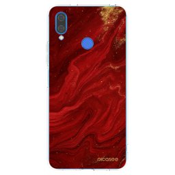 Átlátszó szilikon tok az alábbi mobiltelefonokra Huawei Nova 3 - Red