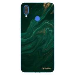 Átlátszó szilikon tok az alábbi mobiltelefonokra Huawei Nova 3i - Green