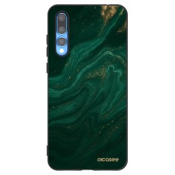 Fekete szilikon tok az alábbi mobiltelefonokra Huawei P20 Pro - Green