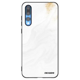 Fekete szilikon tok az alábbi mobiltelefonokra Huawei P20 Pro - White