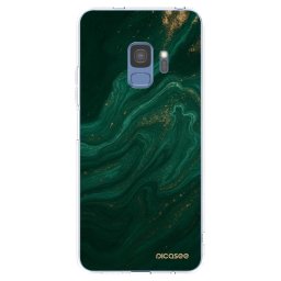 Átlátszó szilikon tok az alábbi mobiltelefonokra Samsung Galaxy S9 G960F - Green