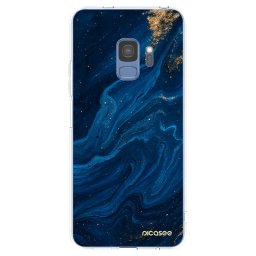 Átlátszó szilikon tok az alábbi mobiltelefonokra Samsung Galaxy S9 G960F - Blue