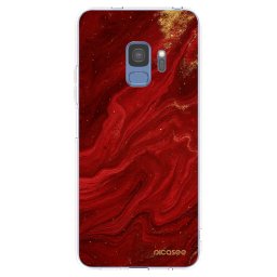 Átlátszó szilikon tok az alábbi mobiltelefonokra Samsung Galaxy S9 G960F - Red