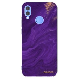 Átlátszó szilikon tok az alábbi mobiltelefonokra Huawei P Smart 2019 - Purple