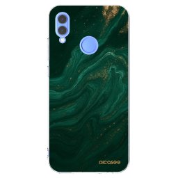 Átlátszó szilikon tok az alábbi mobiltelefonokra Huawei P Smart 2019 - Green