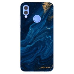 Átlátszó szilikon tok az alábbi mobiltelefonokra Huawei P Smart 2019 - Blue