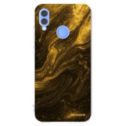 Átlátszó szilikon tok az alábbi mobiltelefonokra Huawei P Smart 2019 - Black
