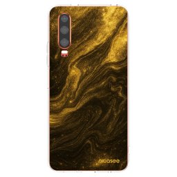 Átlátszó szilikon tok az alábbi mobiltelefonokra Huawei P30 - Black