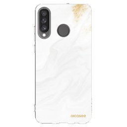 Átlátszó szilikon tok az alábbi mobiltelefonokra Huawei P30 Lite - White