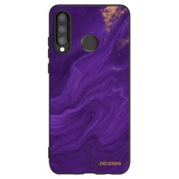 Fekete szilikon tok az alábbi mobiltelefonokra Huawei P30 Lite - Purple