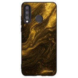 Fekete szilikon tok az alábbi mobiltelefonokra Huawei P30 Lite - Black