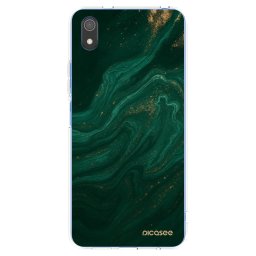 Átlátszó szilikon tok az alábbi mobiltelefonokra Xiaomi Redmi 7A - Green