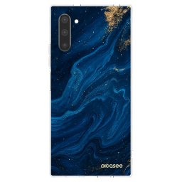 Átlátszó szilikon tok az alábbi mobiltelefonokra Samsung Galaxy Note 10 N970F - Blue